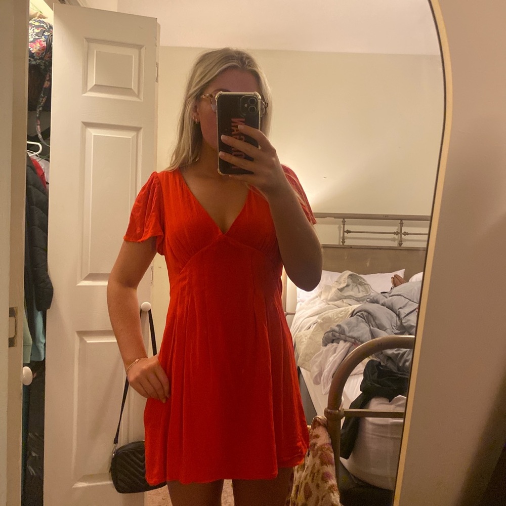 red forever 21 mini dress